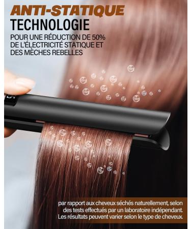 BESTOPE MIX Hair Straightener 25 mm 2 in 1 Ceramic Coating LCD Screen Fast Heating Straightener for Thick Frizzy and Long - Buy Online on GoSupps.com