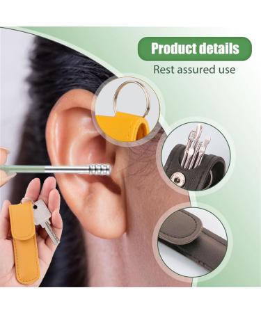 Ear Cleaner 6PCS Earwax Cleaner Tool Set with Pu Leather Case Portable Ear Wax Removal Candles Satinless Steel 360 Spiral Ear Cleaning Kit Earwax Removal Tool (2Set A) - Buy Online on GoSupps.com