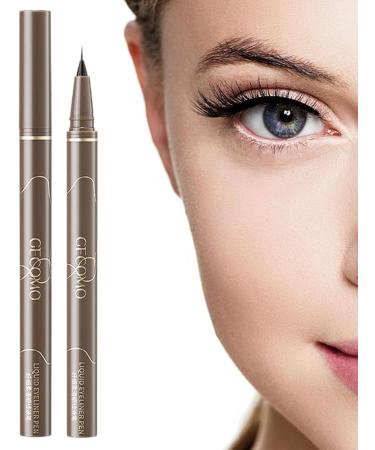 Waterproof Eyeliner | Eye Makeup Liquid Eyeliner | Liquid Eyeliner Pencil Smudge Proof Smooth Waterproof Eyeliner for Long-Lasting Eye Makeup Easily to Create Any Look Cle-ca Black - Buy Online on GoSupps.com