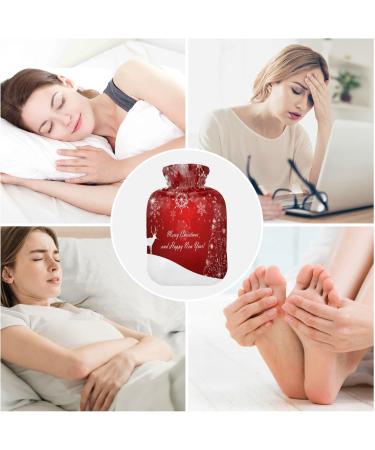 KCLDECI 2L Hot Water Bottle with Christmas Tree Cover Foot Warmer & Pain Relief | Hot & Cold Therapy for Cramps - Buy Online on GoSupps.com