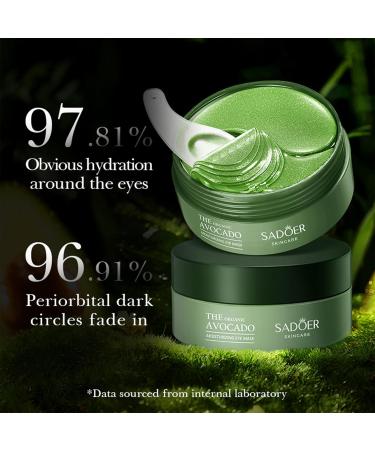 60 Count Under Eye Masks | Hydrating Gel Patches for Puffy Eyes & Dark Circles | Skincare Treatment for Bags & Wrinkles - Buy Online on GoSupps.com