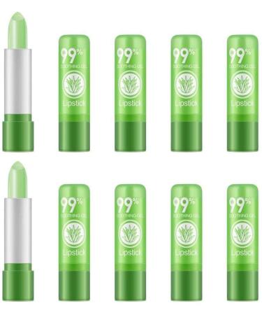 Temperature lipstick 1/2/10 piece of magical temperature color change aloe vera lipstick crystal jelly lipstick waterproof and not easy to fade