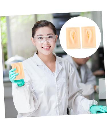 FOMIYES Ear Cleaning Practice Tools - Silicone Ear Model for Acupoint Learning & Hearing Aid Display - 9.5x6.5x4.5CM - Buy Online on GoSupps.com