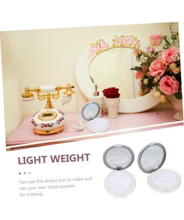 FOMIYES 4 Pcs Powder Box Portable Makeup Organizer Foundation Powder Case Makeup Powder Case Travel Blush As Shownx2pcs 8x1.5cmx2pcs - Buy Online on GoSupps.com