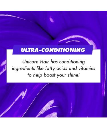 Lime Crime Unicorn Hair Dye Peri Dust - Vegan Periwinkle Semi-Permanent Color | Cruelty-Free Formula | Conditions & Moisturizes | Sugary Citrus Vanilla Scent - Buy Online on GoSupps.com