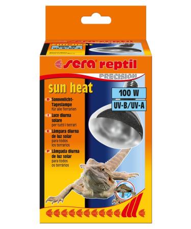 sera reptil sun heat 100 W - sunlight day lamp for terrariums black