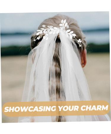 HAPINARY Tiara Pearl Yarn Wedding Veil Long Veil for Bride Wedding White Wedding Veil Wedding Veils for Brides Long Veil for Wedding Bridal Veil Veils for Women Wedding Veil for Brides - Buy Online on GoSupps.com