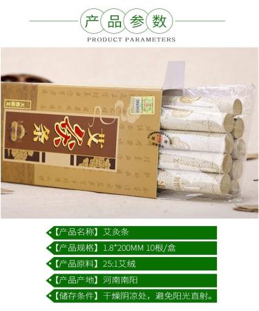 Buy YMYGCC Natural Pure Wormwood Moxa Strips - 18*200mm Moxibustion Columns for International Shipping - Buy Online on GoSupps.com