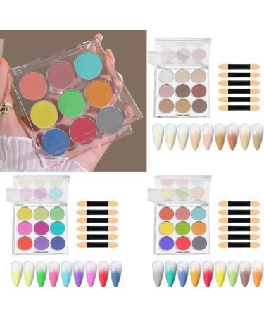 Nail Powder Set Create Colorful Fading Effects With Solid Nail Powder DIY Nails Designs DIY Nail Design CF03 - Buy Online on GoSupps.com