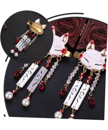 VICASKY 1 Pair Fox Tassel Clip Women Tassel Hair Clip Girl Hair Clips Tassel Drop Barrette Tassel Barrette Chinese Tassel Hair Clip Chinese Hair Accessories Chinese Tassel Hairpin - Buy Online on GoSupps.com