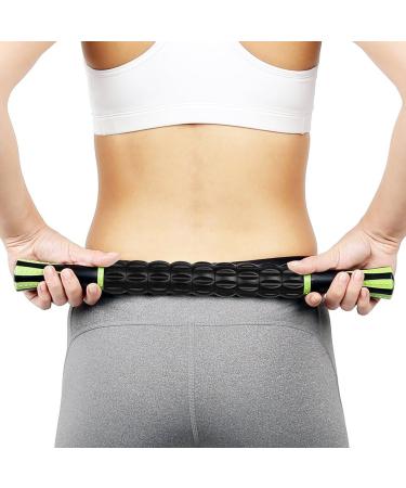 Premium Black Massage Roller & Stick for Sore Muscles Relief | International Shipping - Buy Online on GoSupps.com