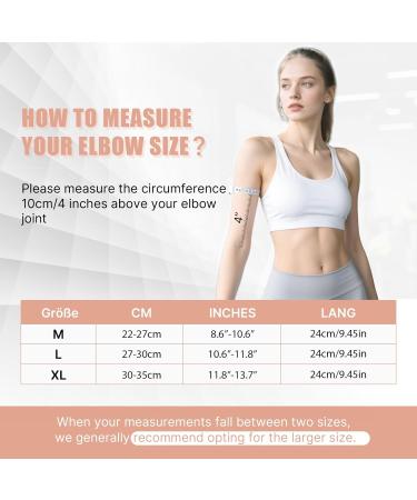 Cezlstesy Epicondylitis Elbow bandage for epicondylitis with 2 compression pads nonslip elbow bandage for women and men for tennis bodybuilding golf beige M Beige M - Buy Online on GoSupps.com