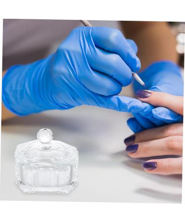 minkissy Nail Art Crystal Cup Candy Bowl Monomer Dish Crystal Liquid Nail Dish Manicure Mini Dappen Dish Nail Glitter Holder Acrylic Powder Holder Nail Powder Cup Dish Storage Box Glass 6X6cm Transparent - Buy Online on GoSupps.com