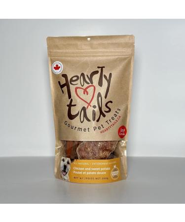 Hearty Tails Canadian Chicken and Sweet Potato - All Natural Two Ingredients No Additive Locally Sourced Dog Treats Gluten-Free 200g Pouch Gourmet Pet Treats Protein Made in Canada - Buy Online on GoSupps.com