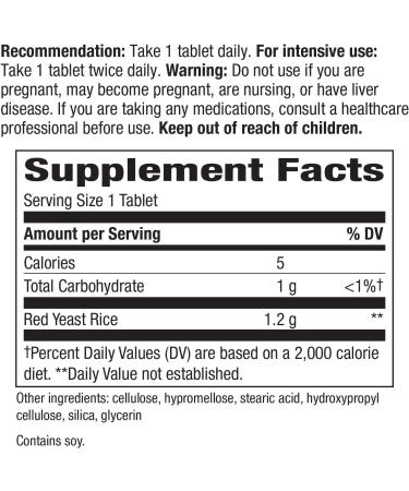 Nature's Way HeartSure Red Yeast Rice 60 Tablets - Cholesterol Support Supplement - Buy Online on GoSupps.com