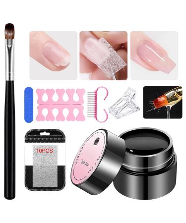 Xiixuuj Repairing Treatment for Broken Nails 5g Glue Nail File Protective Gel with Brush and File for Girls - Damaged Broken Split Nails - Daily Manicure Care | Manicure - Buy Online on GoSupps.com