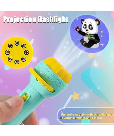 Funmo 2x Flashlight Projector for Kids 80 Animal Patterns Dinosaurs & Vehicles Perfect Slide Projector for Children - Buy Online on GoSupps.com