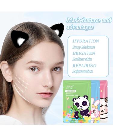 wimony Face Masks for Kids Set of 5 Fun Kids Face Masks for Girls for Girls Face Mask for Kids Nourish Renew and Soothe Girls Face Masks Suitable for All Skin Types - Buy Online on GoSupps.com