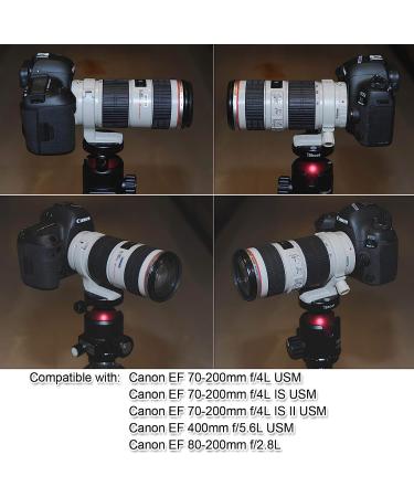 iShoot Metal Lens Collar Tripod Mount Ring for Canon EF 70-200mm f/4L (is/is II), EF 400mm f/5.6 L, EF 80-200mm f/2.8L Lens with ARCA-Swiss Quick Release Plate - Buy Online on GoSupps.com