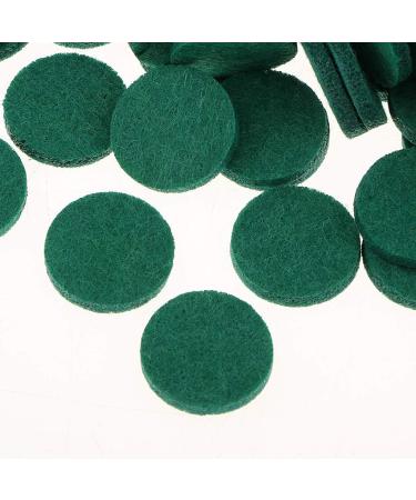200 Pieces 21mm Colorful Felt Oil Pads | Round Refill Pads for Perfume Medallions Necklaces & Essential Oil Diffusers - Green - Buy Online on GoSupps.com