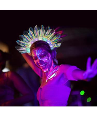 Light Up Headband Luminous Hairband Glowing LED Crown Headband Nightclub Headwear Flashing Headpiece Rave Hair Accessories for Women and Girls - Buy Online on GoSupps.com