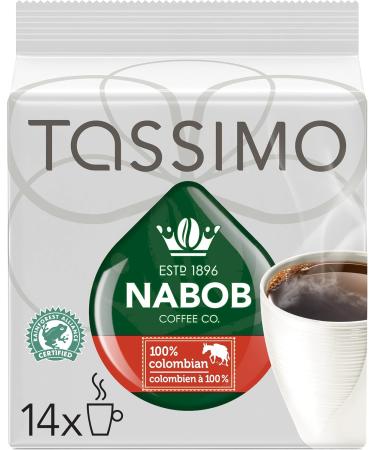 Tassimo Nabob Espresso Single Serve T-Discs 110g (5 Boxes of 14 T-Discs) & Nabob 100% Colombian Coffee Single Serve T-Discs 110g Coffee + Columbian Coffee Espresso 14 Count (Pack of 5) - Buy Online on GoSupps.com