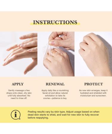 Chemical Peel for Face - Peeling Oil for Facial & Body Exfolianting with 16% Salicylic Acid - Dead Skin Remover with Gentle Formula for All Skin Type - 110mL(3.66OZ) - Buy Online on GoSupps.com