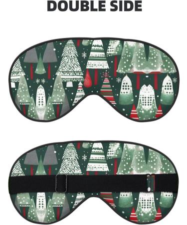 Christmas Trees Print Ultra-Soft Light-Blocking Eye Mask | Buy Internationally for Comfort & Restful Sleep - Buy Online on GoSupps.com