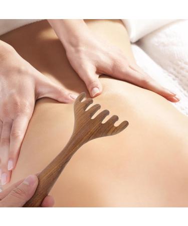 PATKAW Wooden Scalp Massager & Gua Sha - Handheld Head Neck & Face Comb for Ultimate Relaxation - Buy Online on GoSupps.com