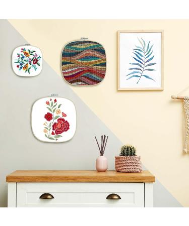 Caydo Square Embroidery Hoops Set - 3 Sizes | Adjustable Bamboo Frames for Cross Stitch, Needlework, DIY Craft - Buy Online on GoSupps.com