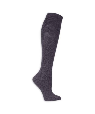 Dr. Scholl's Women's Travel Knee High with Graduated Compression Casual Sock Shoe Size: 4-10 Denim Heather
