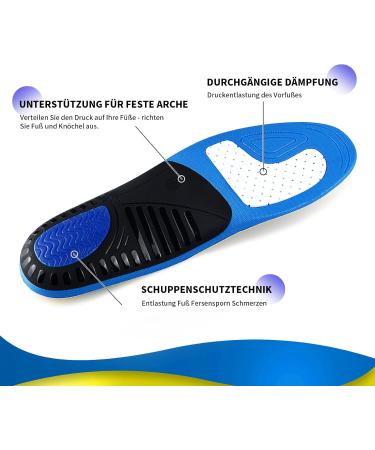 Orthopedic Heel Spur Insoles for Flat Feet - Size S (39-41) - Comfort & Support for Shoes - Buy Online on GoSupps.com