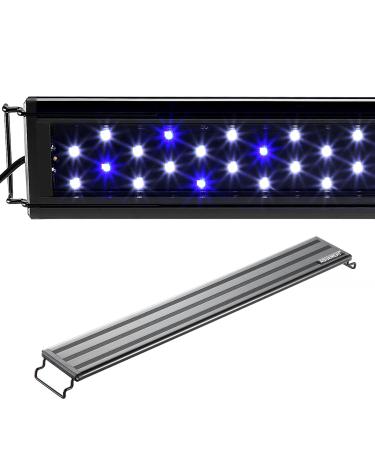 Aquaneat Aquarium Light White and Blue LED 12" 20" 24" 30" 36" 48" Fresh Water Fish Tank Light 18"-24"