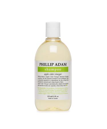 Phillip Adam Apple Cider Vinegar Shampoo for Shiny Hair - Sulfate Free and Paraben Free - Original Green Apple Scent - 12 Ounce