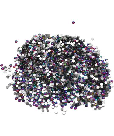 1440 pc Sparkly Round Flatback Rhinestones Set with Tweezers & Sorting Trays - for Crafts, Nails, Makeup, Shoes - SS20 - Buy Online on GoSupps.com