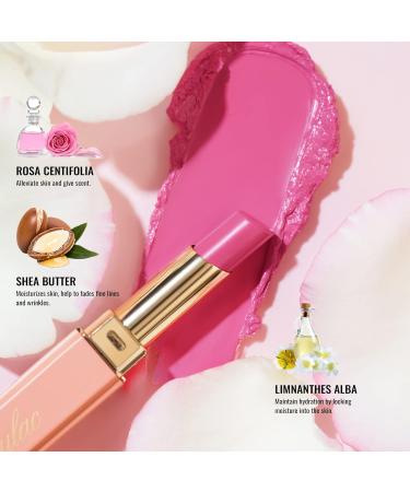 Oulac 2-in-1 Shimmering Lipstick & Lip Balm | Coral Juicy Lip Care | Hydrated Shiny Finish for Dry Lips | Vegan | Utopia S05 S5 - Buy Online on GoSupps.com