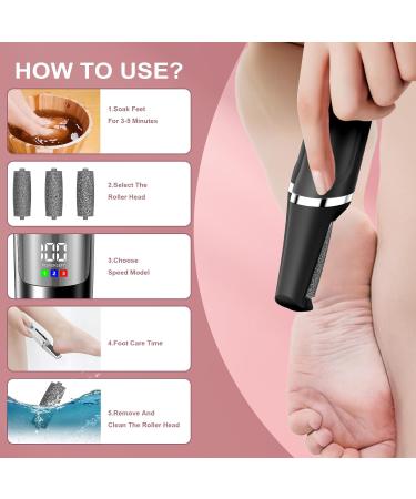 Rechargeable Electric Callus Remover for Feet - Professional Pedicure Tool for Smooth Healthy Skin at Home | Ideal for Men & Women - Buy Online on GoSupps.com