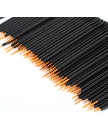 100pcs Disposable Brushes Hard Head Liquid Brush Eyeshadow Brush Makeup Tool - Buy Online on GoSupps.com