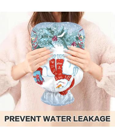 Mnsruu Hot Water Bottle with Soft Cover - Snowman Design | Perfect 2L Christmas Gift for Women & Kids - Buy Online on GoSupps.com