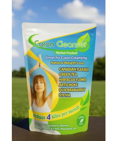 Herbal Tea Blend with Flaxseed Green Tea & Hibiscus 150g Loose Leaf Herbal Beverage (Approx. 30 Cups)