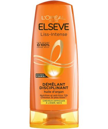 L'Or al Paris - Detangling Treatment for Dry Hair - Disciplining - Argan Oil - Elseve Liss Intense - 300ml - PACK OF 6 - Buy Online on GoSupps.com