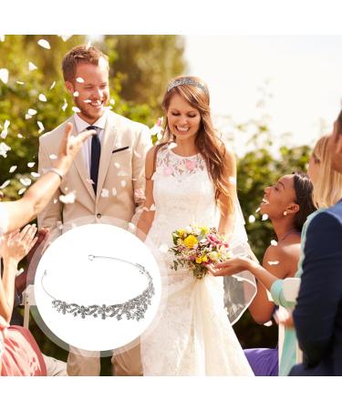 FRCOLOR Crystal Wedding Tiara - Elegant Rhinestone Bridal Jewelry Crown for Brides | Silver Hair Accessories - Buy Online on GoSupps.com