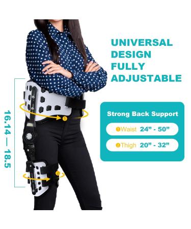 Buy Abduction Hip Brace - Post Op ROM Stabilizer for Joint Protection & Sciatica Pain Relief | Universal Fit for Men & Women - Buy Online on GoSupps.com