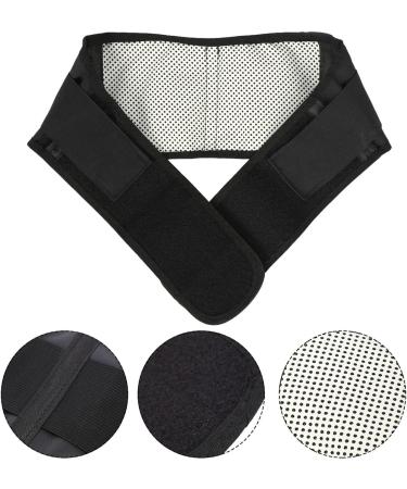 Self-Heating Tourmaline Magnetic Therapy Waist Belt for Back Pain Relief Black Lumbar Support | International Shipping - Buy Online on GoSupps.com