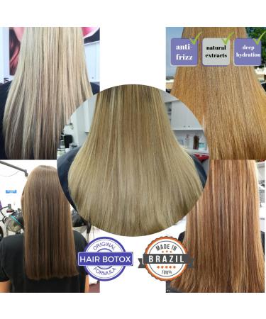 KERAZON Blonde Brazilian Hair Botox Treatment Purple Mask Platinum Effect - Salon Size for Smoothing, Hydration, Anti-Brass, Shine, Softness, Volume, and Frizz Control - Buy Online on GoSupps.com
