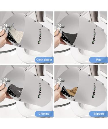 Cloth Diaper Sprayer Splatter Shield with Clips - Prevent Toilet Mess - Buy Online on GoSupps.com