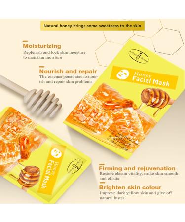 AICHUN BEAUTY Anti-Acne Facial Mask Repair Essence 10pcs (Honey) - Hydrating, Moisturizing, Soothing Treatment for Refreshing, Wrinkle-Relief Face Care - Buy Online on GoSupps.com