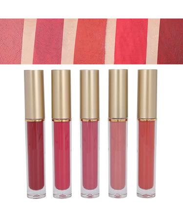 5pcs Liquid Lipstick Set - Long Lasting Waterproof Lip Gloss Matte Makeup (#01 WHISPER) - International Shipping Available - Buy Online on GoSupps.com