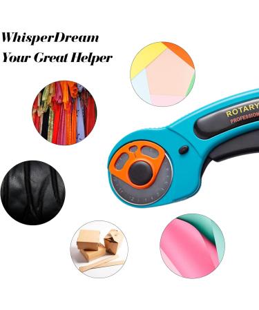 WhisperDream 60mm Rotary Cutter Blades - 10 Pack Replacement Blades for Sewing, Quilting, Fabric, and Crafts - Trefoil Hole-60mm - Buy Online on GoSupps.com