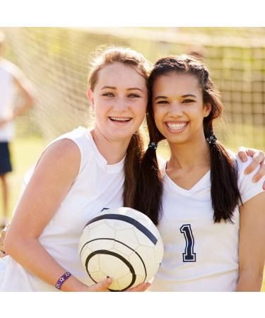Soccer Hair Ties - 20 Piece No Crease Ribbon Ponytail Holders for Girls | Football Hair Bands Accessories - Shop Now! - Buy Online on GoSupps.com